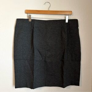 NWT, J•Jill Women’s Ponte Dark Charcoal Pencil Midi Skirt, Size,  X-Large Petite